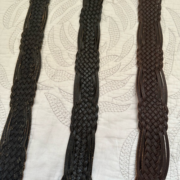 5 Woven Genuine Leather Belts (GAP Japan) - Picture 12 of 14